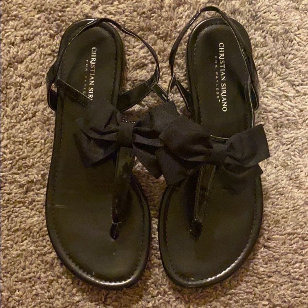 Christian Siriano Black Sandals